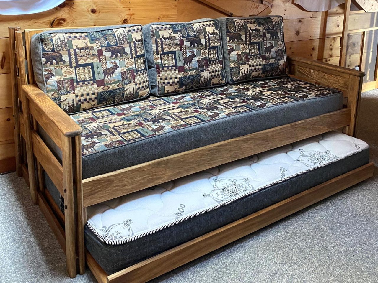 Single Top / Single Bottom Day Bed Converts to Couch Bunk Bed Shack